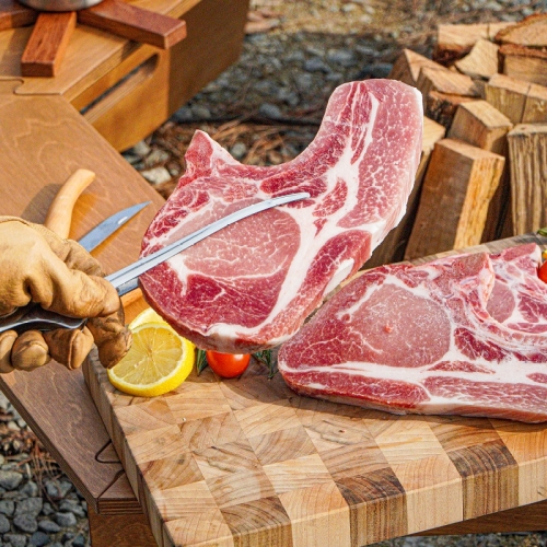 수입정육 돼지고기 돈마호크 캠핑 바베큐 3~4인분 1kg