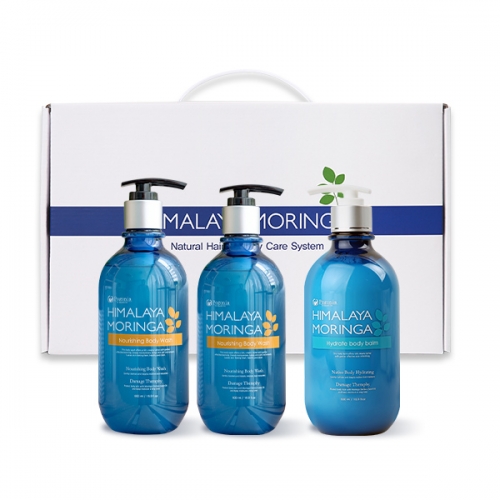 [포고니아] 히말라야 모링가 바디워시 500ml 2개+바디로션 500ml 1개