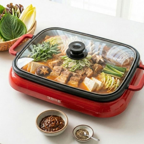키친아트 라팔 분리형 전기그릴 사각 잔치팬 KG-1500YS 멀티그릴