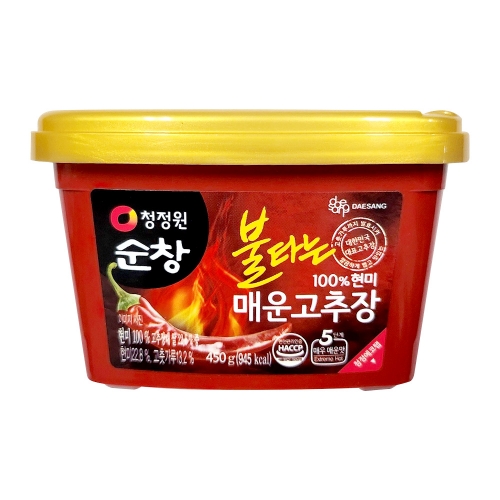 청정원 순창 100%현미 불타는 매운고추장 450g