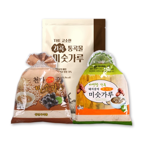 [성진사]21곡 통곡물 미숫가루900g+천마21곡 미숫가루1kg+돼지감자 미숫가루1kg