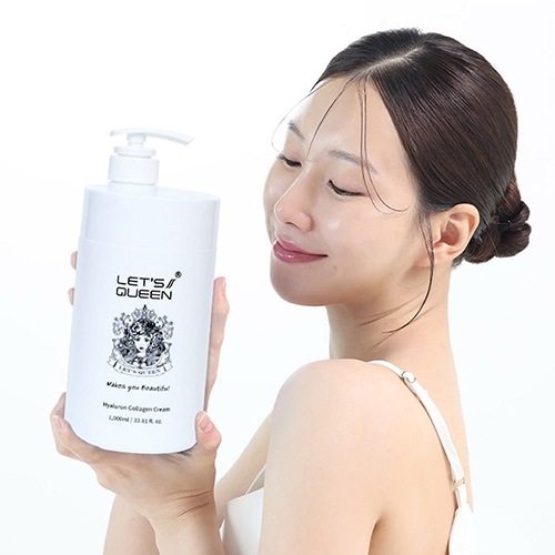 [레츠퀸] 트윙클 초대용량 히아루론 콜라겐크림 1000ml 주름개선 미백 수분