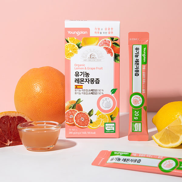 [영진약품]유기농 레몬자몽즙 20g x 14포 4박스