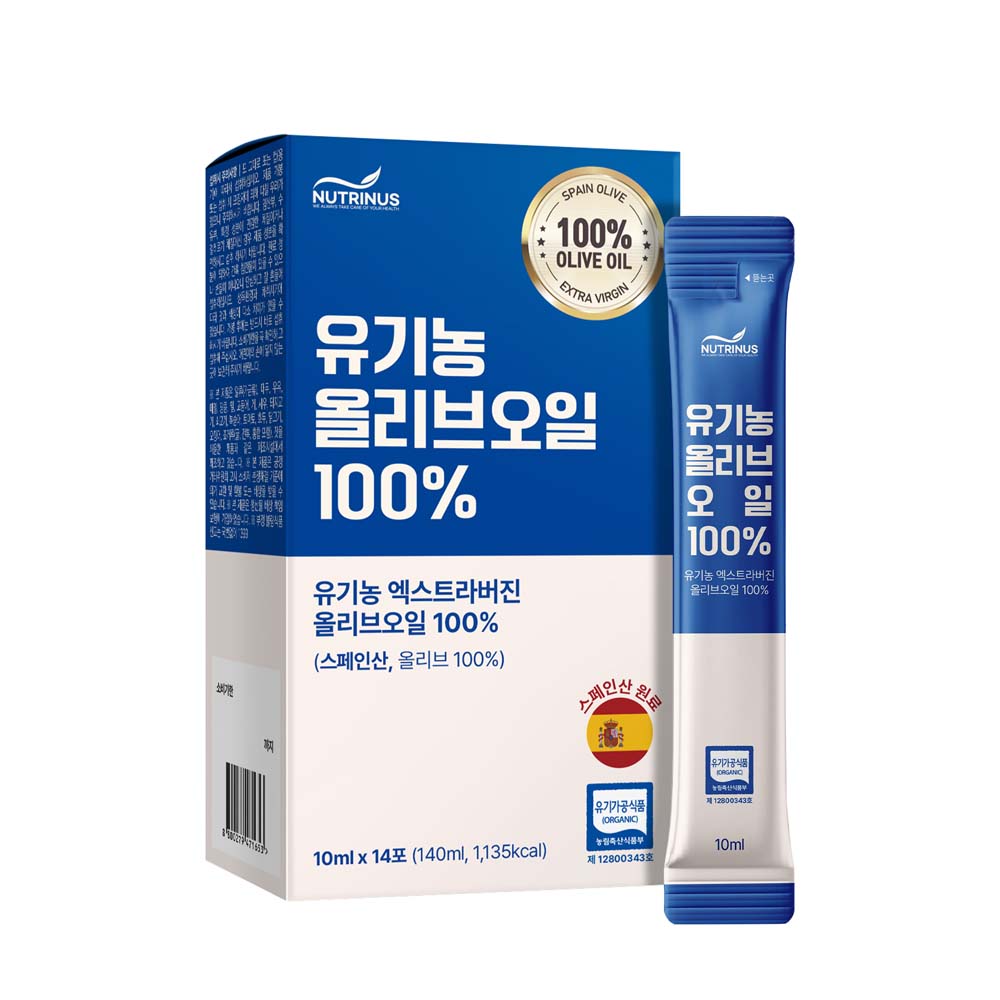 뉴트리너스 유기농 올리브오일 10ml 14포 1박스